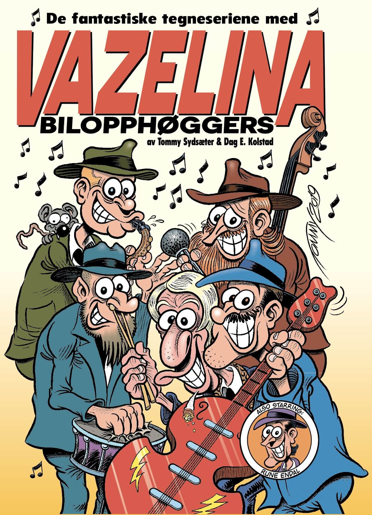 De fantastiske tegneseriene med Vazelina bilopphøggers omslag